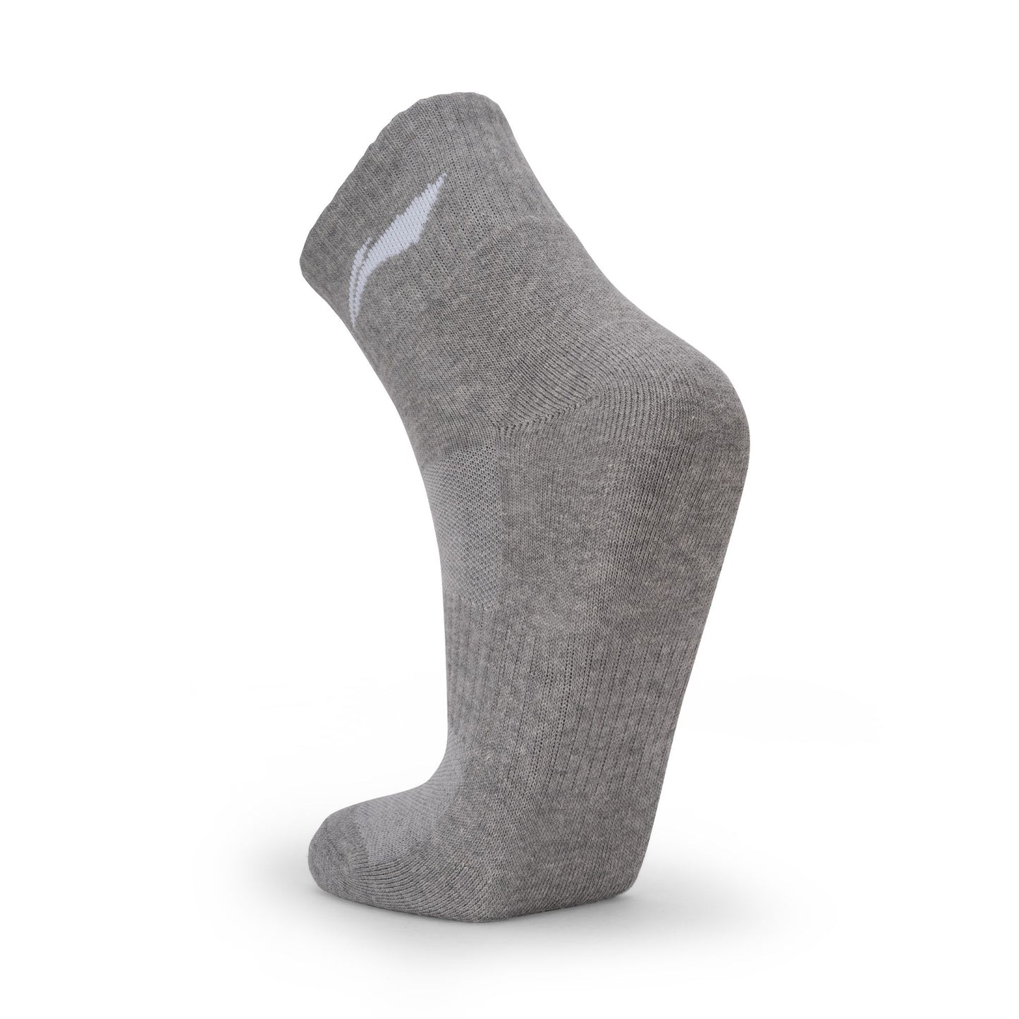 Cushioned Quarter Socks 3 Pairs (Grey)