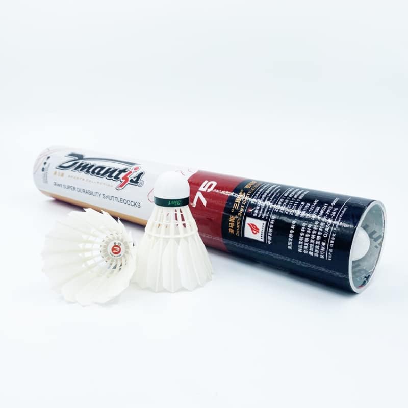 Dmantis D75 3in1 Competition Training Badminton Shuttlecocks Durable Duck Feather.