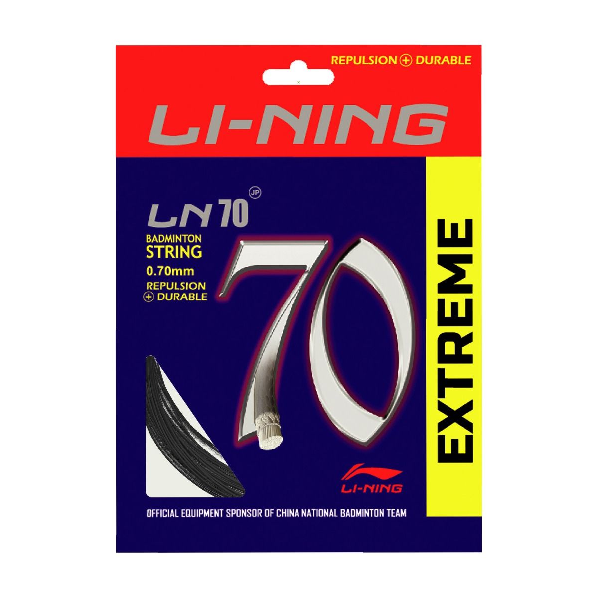 LN - 70 Extreme Badminton String-Black
