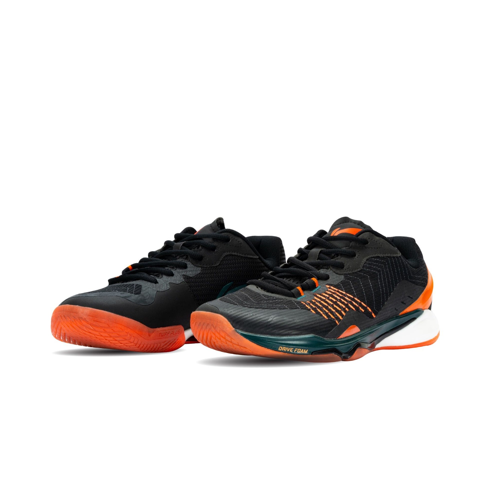 Monkey King Badminton Shoes-Standard Black/Flashing Orange-9 UK