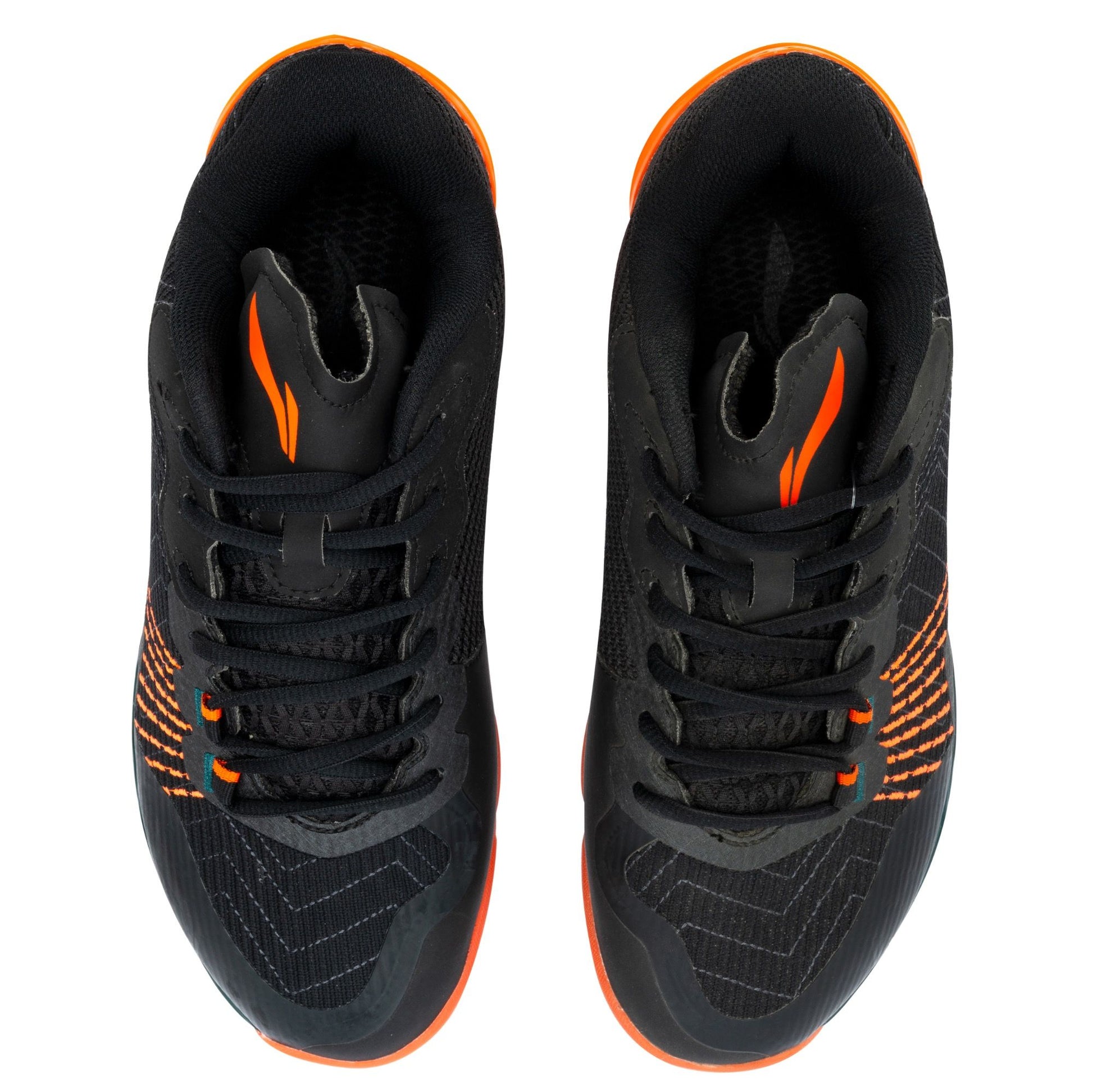 Monkey King Badminton Shoes-Standard Black/Flashing Orange-9 UK
