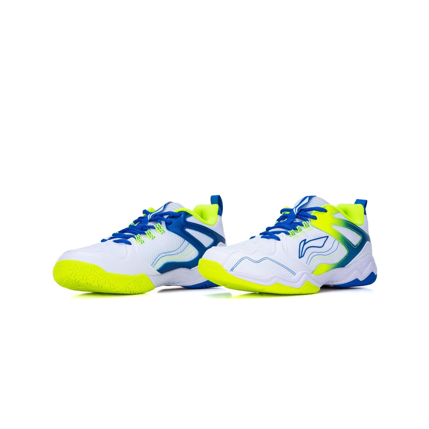 Li-Ning Sound Wave III-White, Pale Blue-9 UK