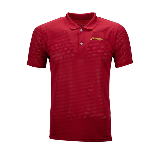 LN SOLID POLO T-SHIRT-Red