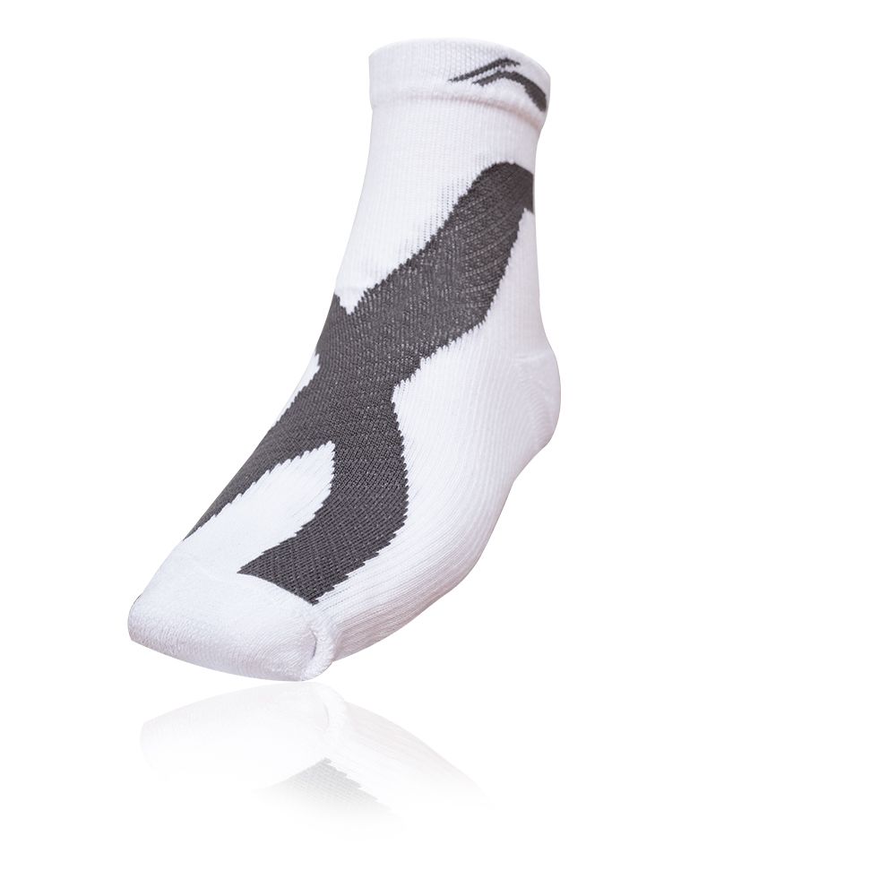 Li-Ning Essential Socks - White, Dark Grey
