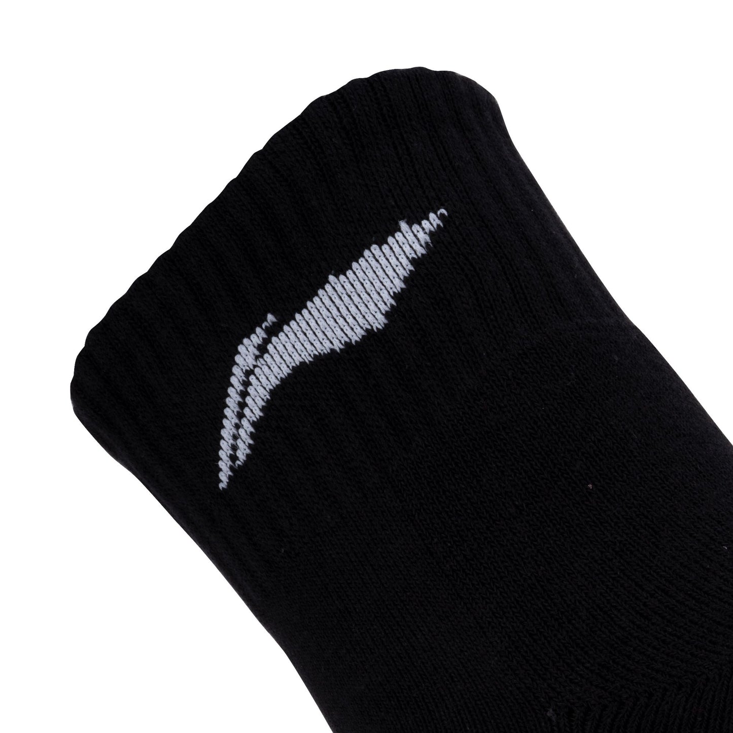 Cushioned Quarter Socks 3 Pairs (Black/Grey/Black)