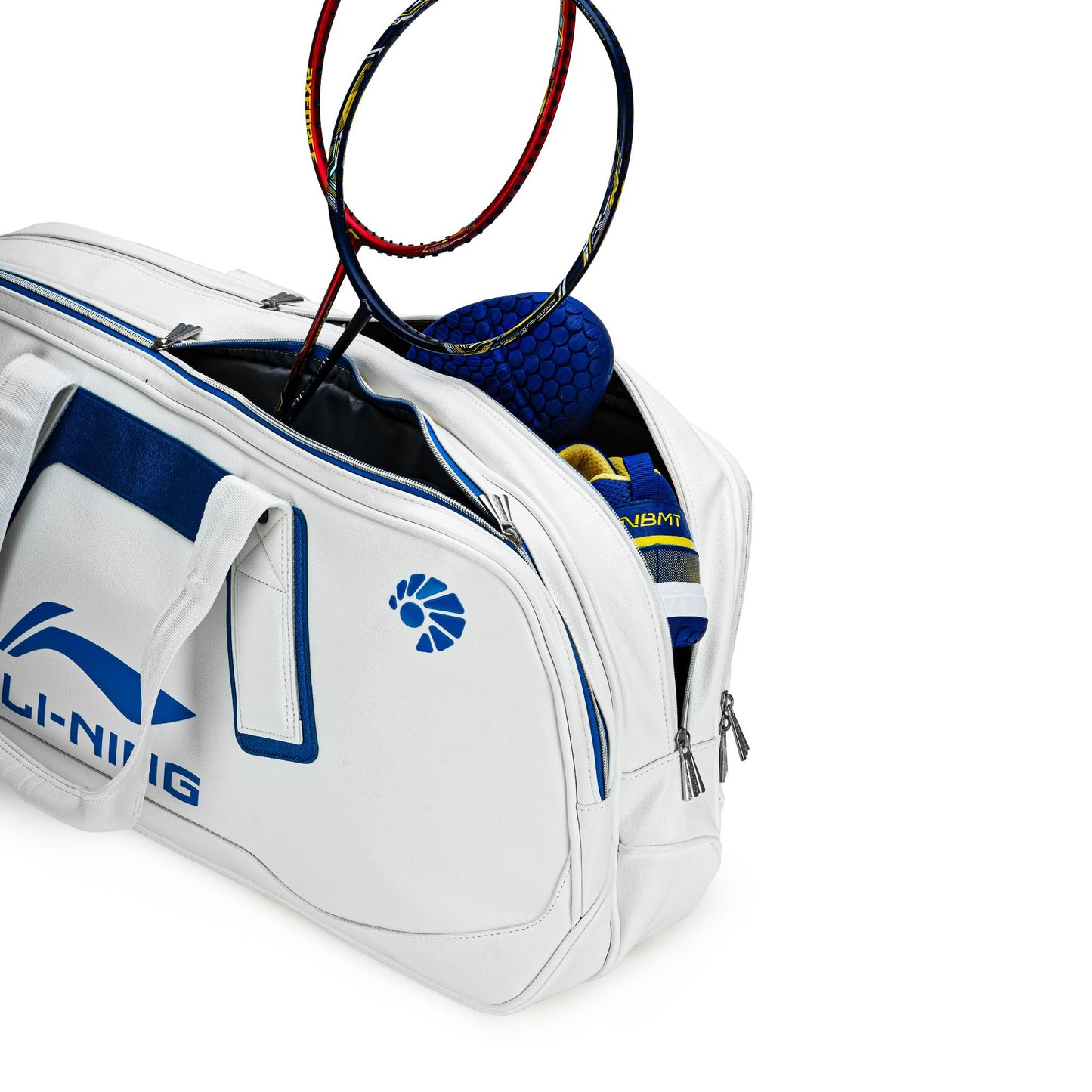 Square Badminton Bag - White/Blue
