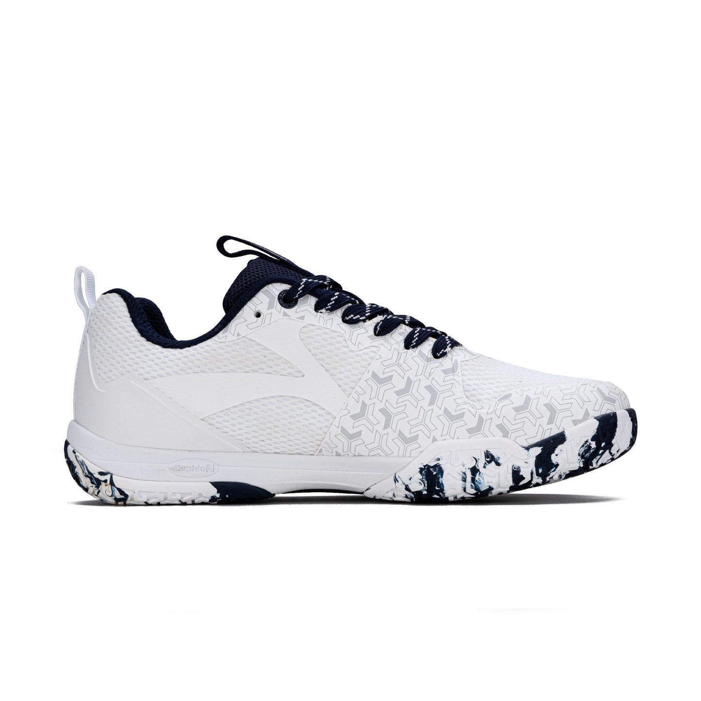 Saga Lite X Non Marking Badminton Shoes (White/Navy)