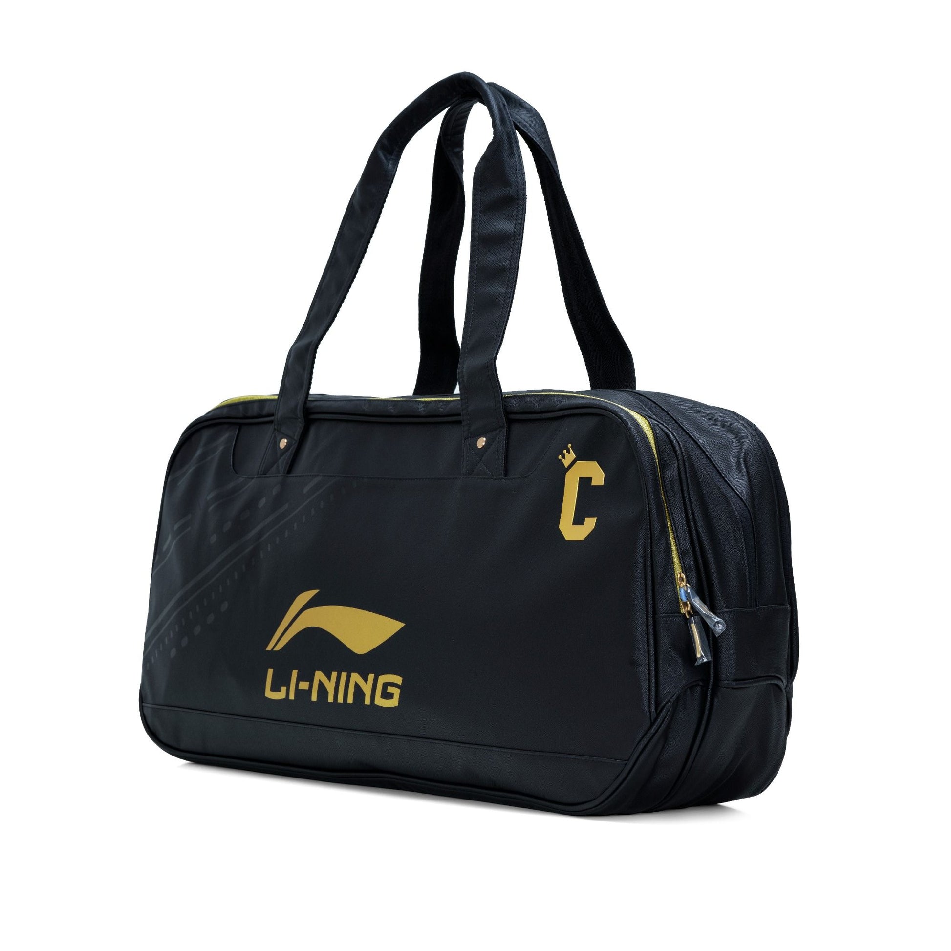 Crown Badminton Kit Bag-Black/Gold