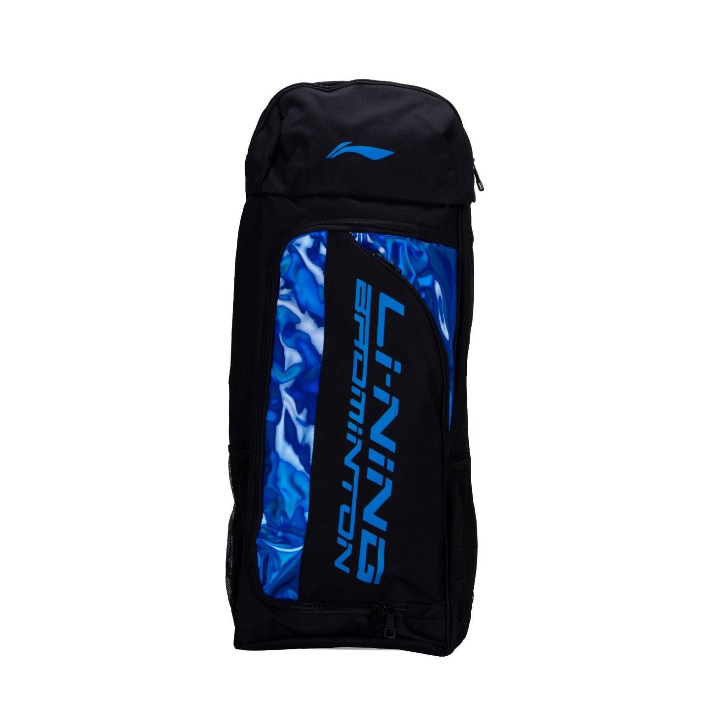 Long Backpack with Racket compartment-Black/Blue