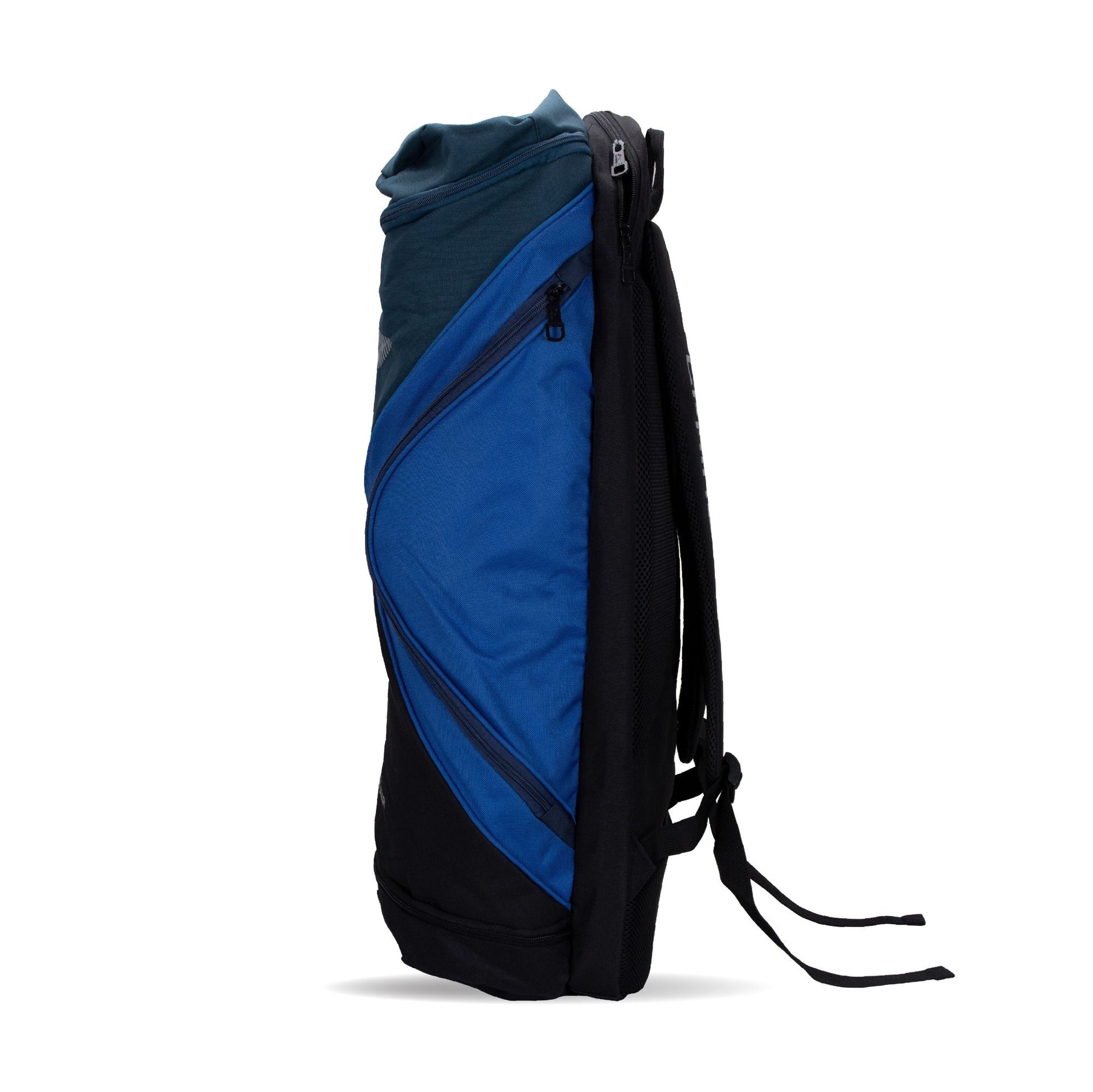 Long Backpack with Racket Compartment-Navy/Royal Blue