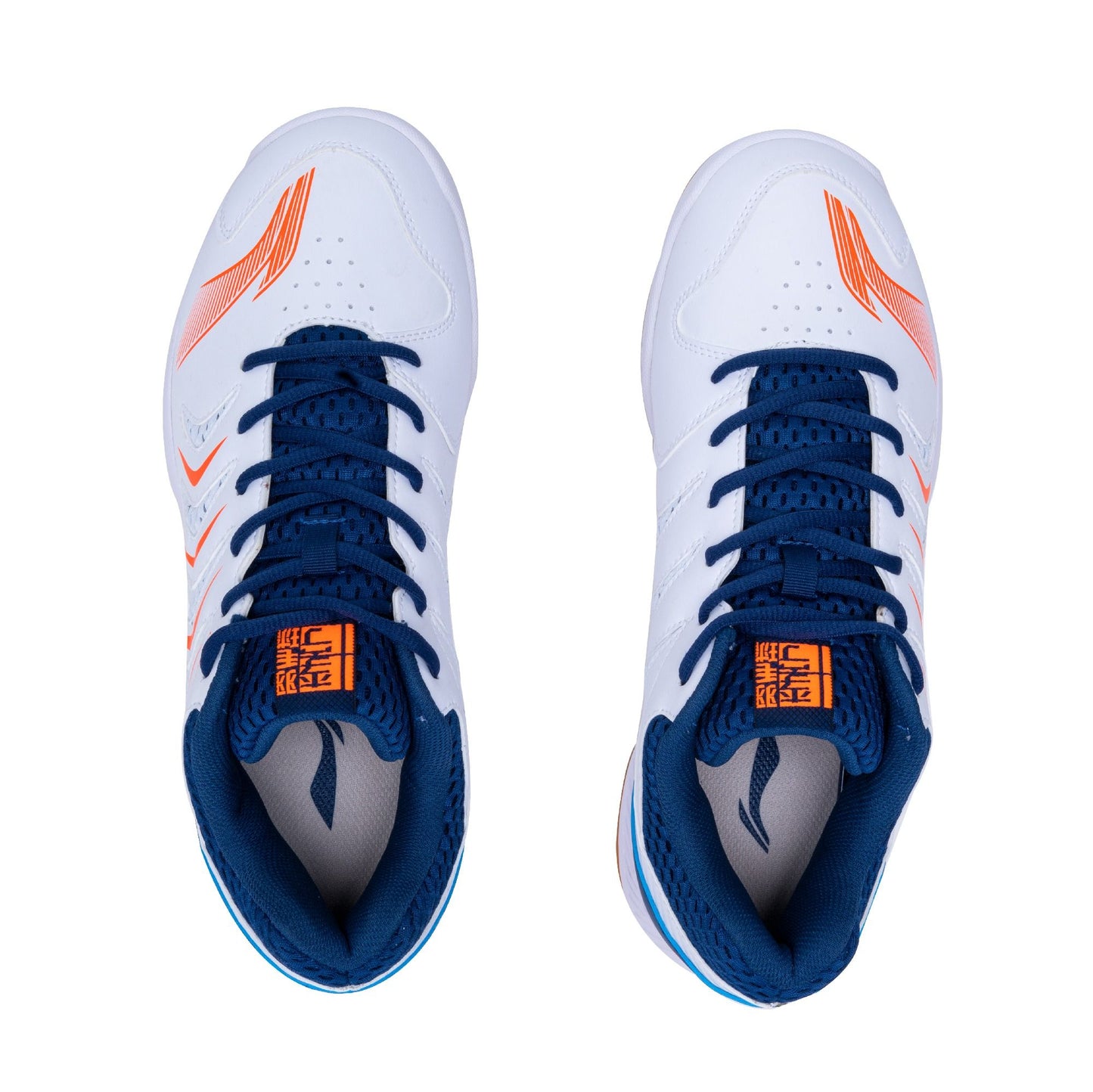 Li-Ning Light Feather-White, Navy Green Blue-9 UK